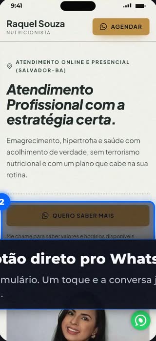 Site modelo Natural para nutricionista