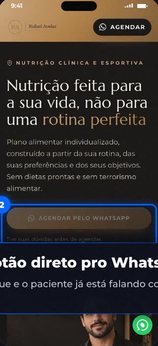 Site modelo Premium para nutricionista