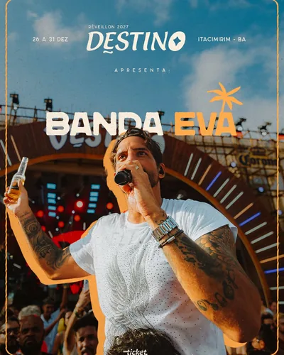 Banda Eva no Réveillon Destino 2027 Itacimirim